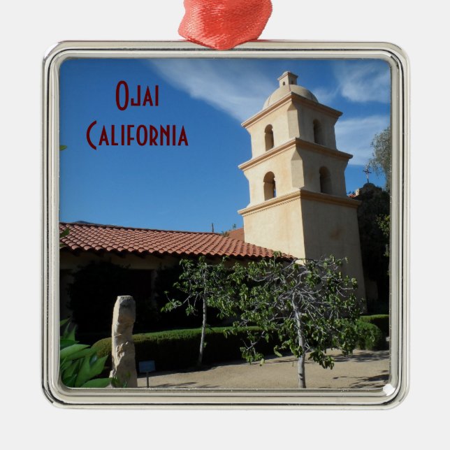 Ojai, Kalifornien Julgransprydnad Metall (Framsidan)