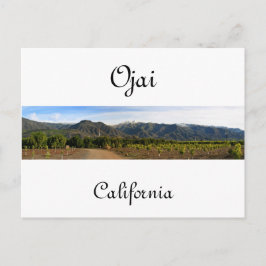 Ojai Valley med Snö Vykort
