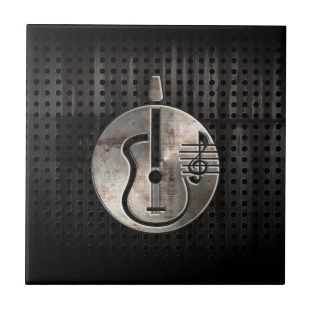 Ojämn akustisk gitarr kakelplatta (Framsidan)