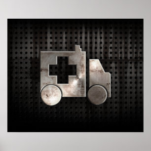 Ojämn ambulans poster