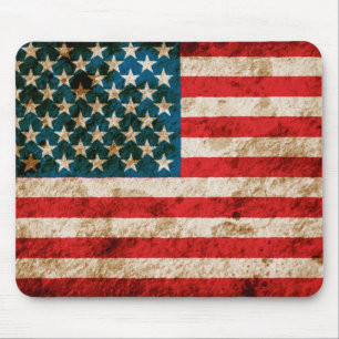 Ojämn amerikanska flaggan musmatta