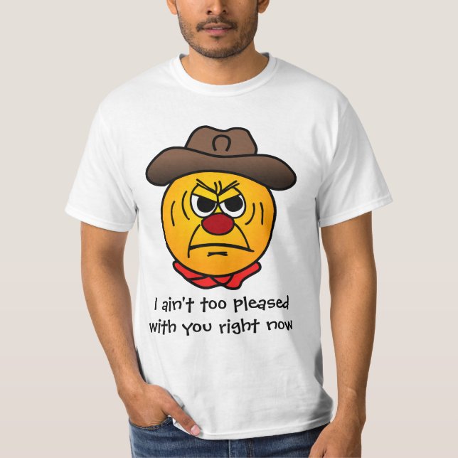 Ojämn Cowboy Grumpey Tee Shirt (Framsida)
