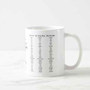 Ojämn engelsk verbsmugg kaffemugg