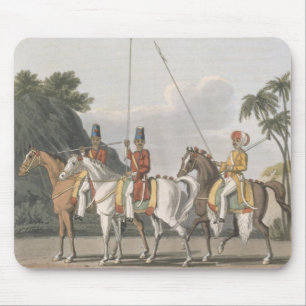 Ojämn kavalleri, den Bengal armén 1817, plätera Musmatta