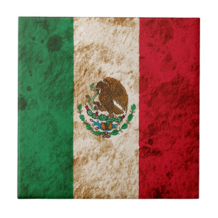 Ojämn mexicansk flagga kakelplatta