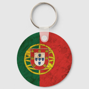 Ojämn portugisisk flagga nyckelring