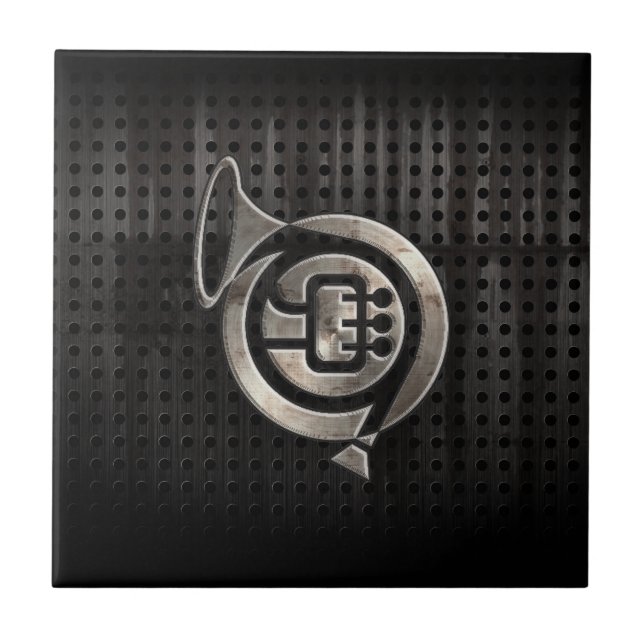 Ojämn valthorn kakelplatta (Framsidan)