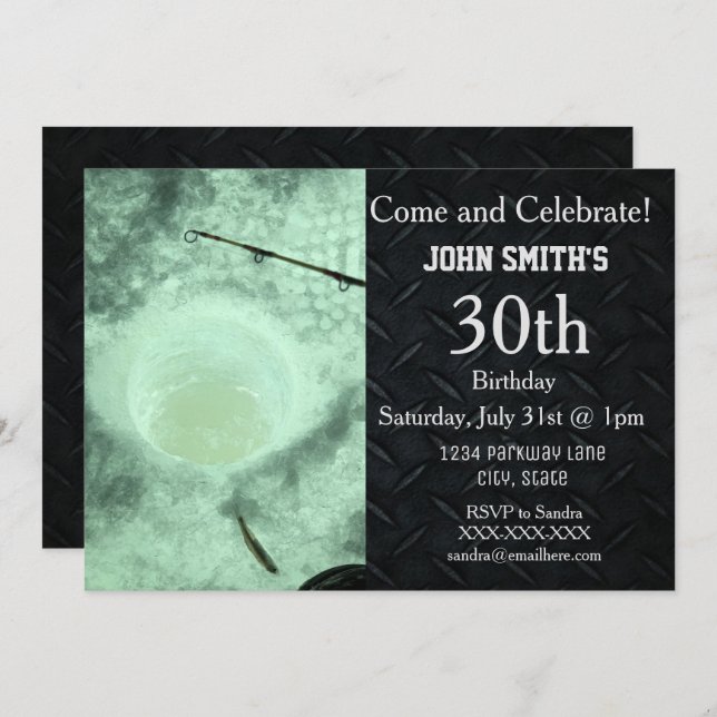 Ojämna vuxna inbjudningar för födelsedag för (Fram/baksida)