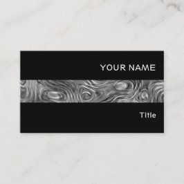 Ojämnt utskrivet affärskort rand svart visitkort