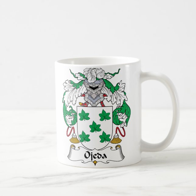 Ojeda familjvapensköld kaffemugg (Höger)