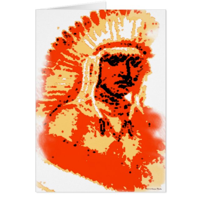 Ojibwa-kort Hälsningskort (Framsidan)