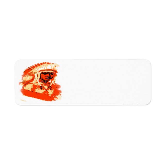 Ojibwa Label Returadress Etikett (Framsidan)