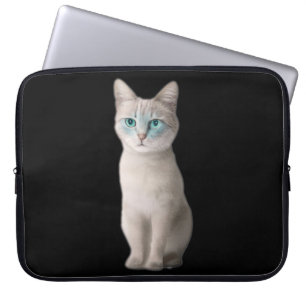 Ojos Azules Cat Laptop Fodral