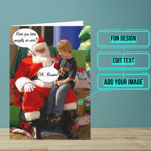 OK Boomer Bad Santa Funny jul Kort