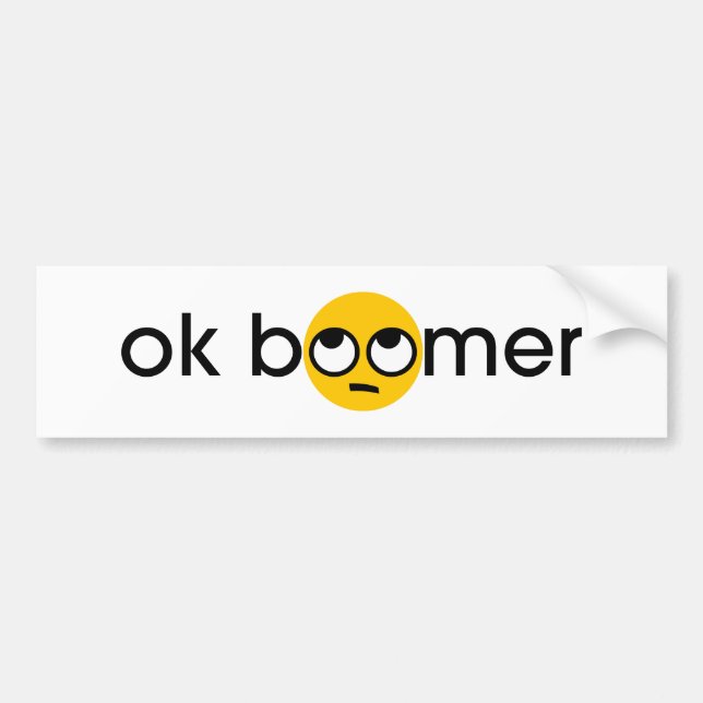 ok boomer bildekal (Framsidan)