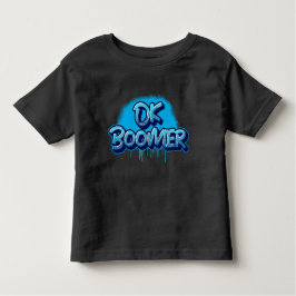 Ok Boomer i Blue Graffiti T Shirt