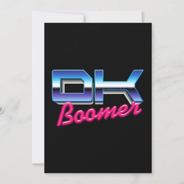 Ok Boomer Inbjudningar (Framsida)