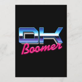 Ok Boomer Inbjudningar