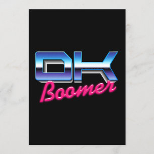 Ok Boomer Inbjudningar