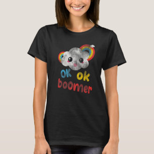 Ok Boomer OK Boomer Retro Gen Z Millennial Memine T Shirt