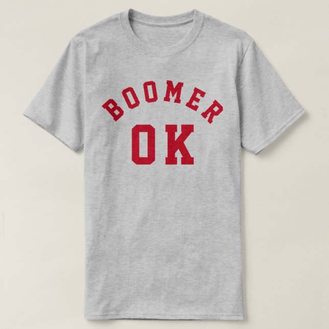 OK Boomer T Shirt (Design framsida)