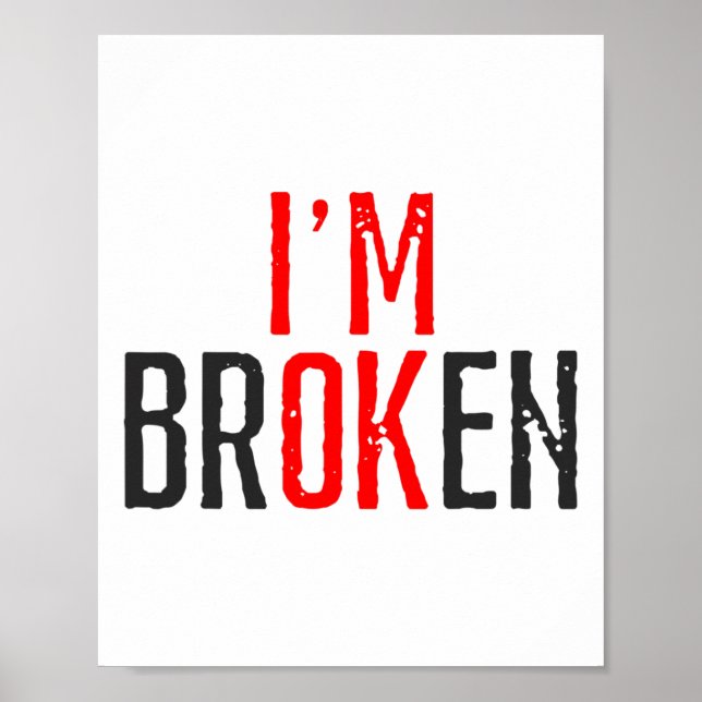 OK Broken Mental Health Awareness Poster (Framsidan)
