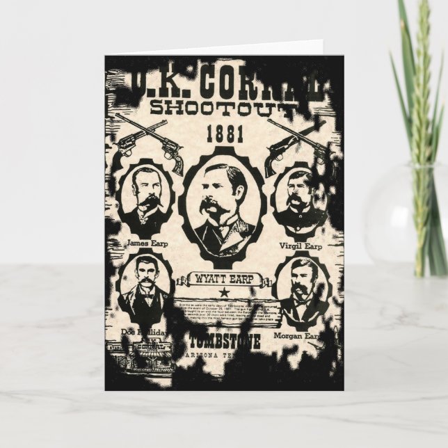 OK Corral-Skjutningen Kort (Framsida)