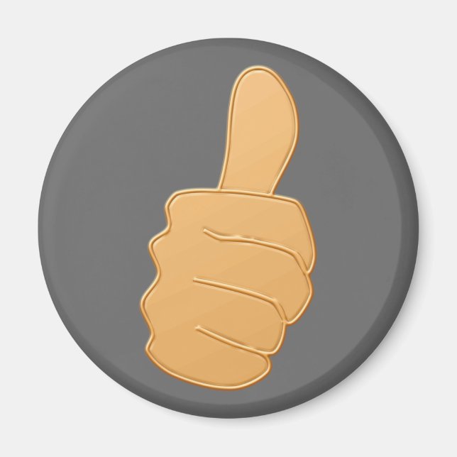 ok Daumen hoch thumb up Magnet (Framsidan)