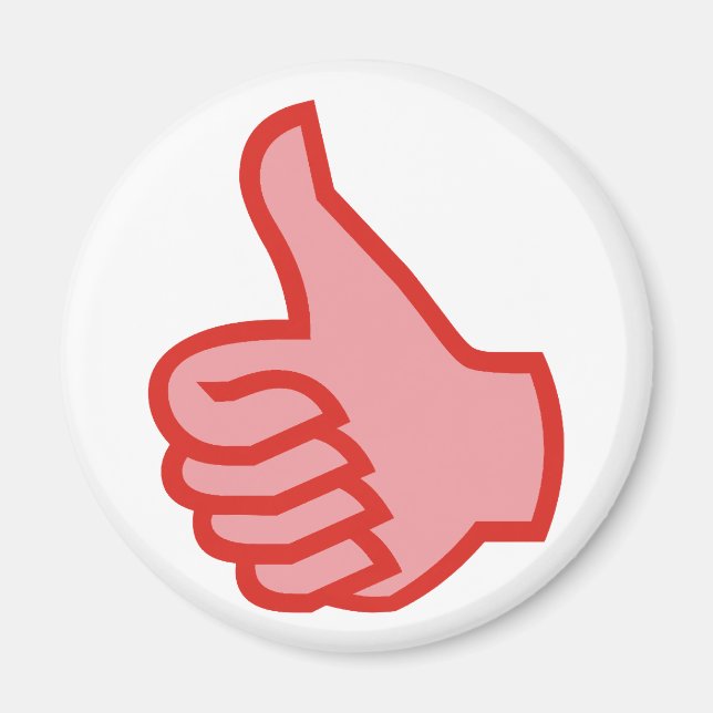 OK Daumen hoch thumbs up Magnet (Framsidan)