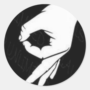 ok emoji-minne runt klistermärke