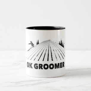 Ok Groomer Skiing Två-Tonad Mugg