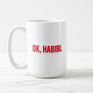 OK Habibi Rolig Arabisk Kärleksfullhet Kaffe Mugg