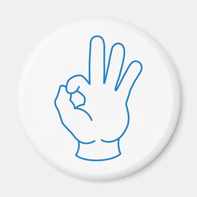 Ok Hand Magnet (Framsidan)