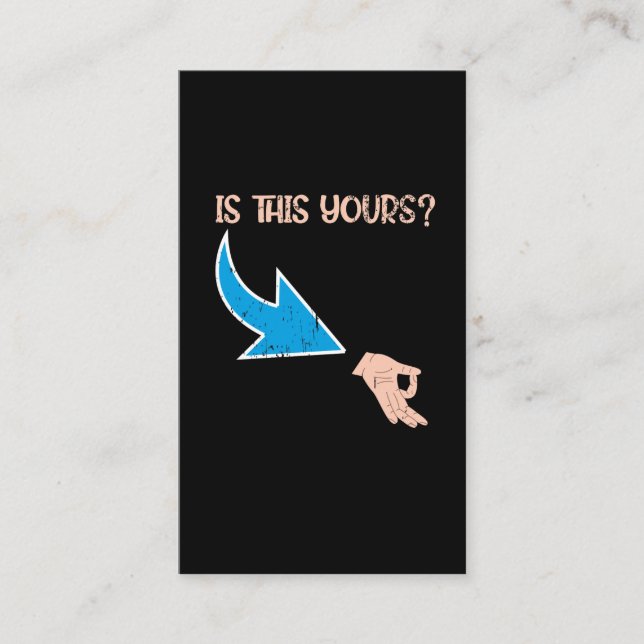 OK Hand Skojja cirkulärspel för Komiker av PM Visitkort (Framsida)