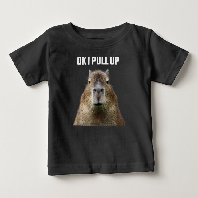 Ok I Pull Up Capybara T-Shirt (Framsida)