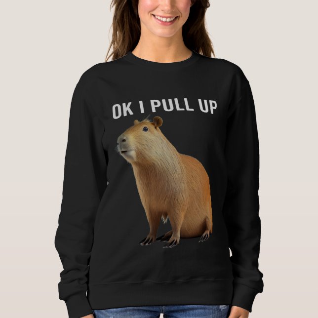 Ok I Pull Up Capybaras  Capybara T Shirt (Framsida)