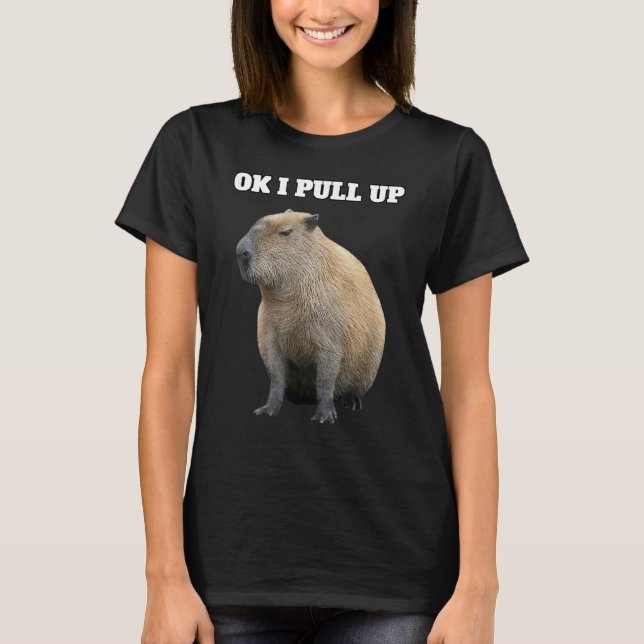 Ok jag drar upp Kapybara T Shirt (Framsida)
