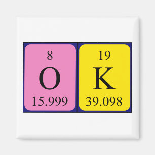 OK, periodisk magnet bord ord