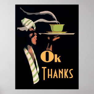 OK Tack, redigera texten Poster