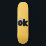 "OK Vibes - Enkel och djärv. Mini Skateboard Bräda 18,5 Cm<br><div class="desc">Den här designen har den fetstilta "OK"-texten,  skapar ett påstående med enkelhet och stil. Perfekt för vardaglig bära och tillbehör.</div>