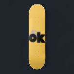 "OK Vibes - Enkel och djärv. Mini Skateboard Bräda 18,5 Cm<br><div class="desc">Den här designen har den fetstilta "OK"-texten,  skapar ett påstående med enkelhet och stil. Perfekt för vardaglig bära och tillbehör.</div>