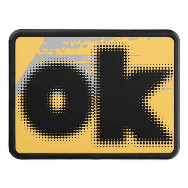 OK Vibes - enkelt och fetstilt" Dragkroksskydd (Framsidan)