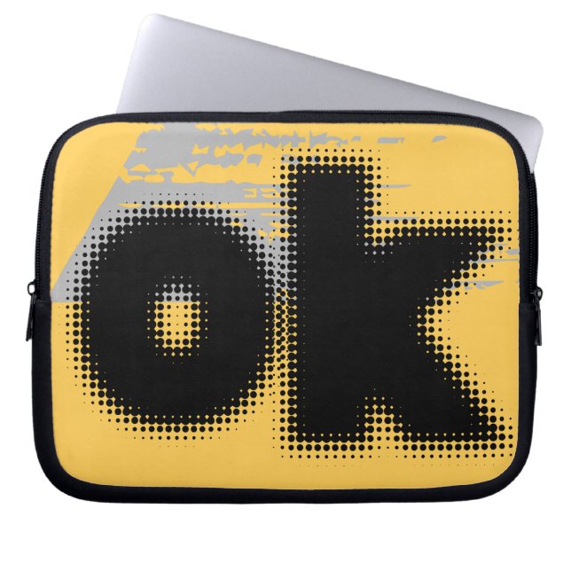 OK Vibes - enkelt och fetstilt" Laptop Fodral (Framsidan)