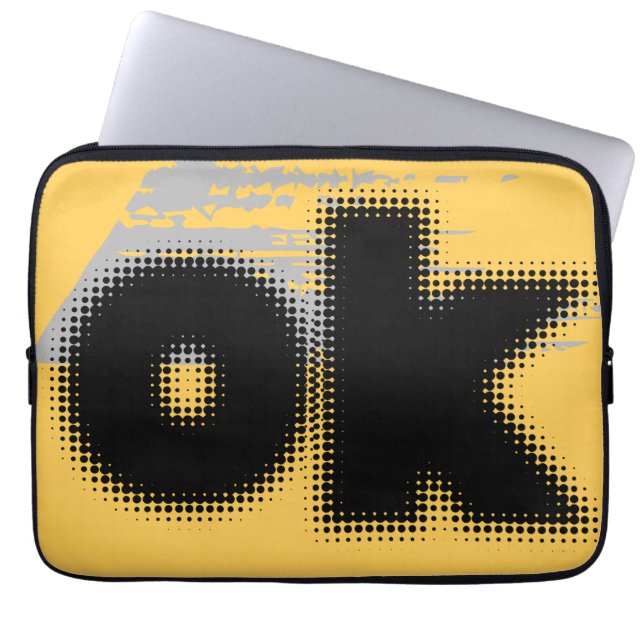 OK Vibes - enkelt och fetstilt" Laptop Fodral (Framsidan)