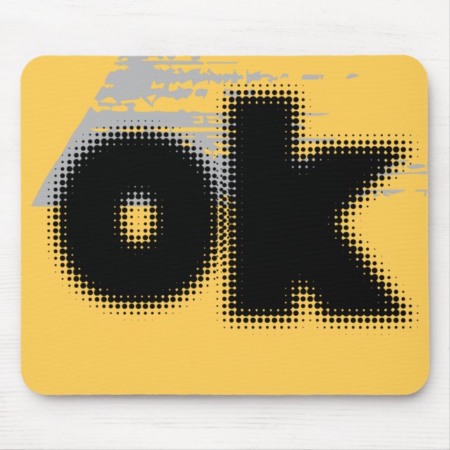 OK Vibes - enkelt och fetstilt" Musmatta (Framsidan)