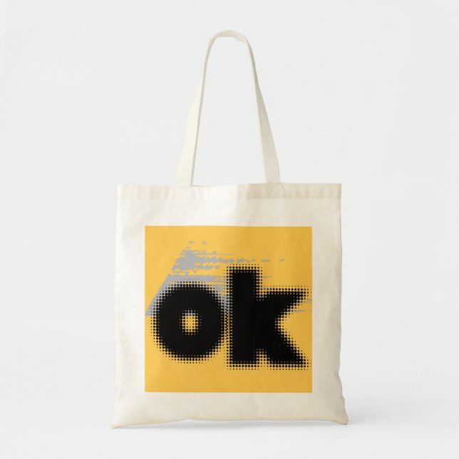 OK Vibes - enkelt och fetstilt" Tygkasse (Framsidan)