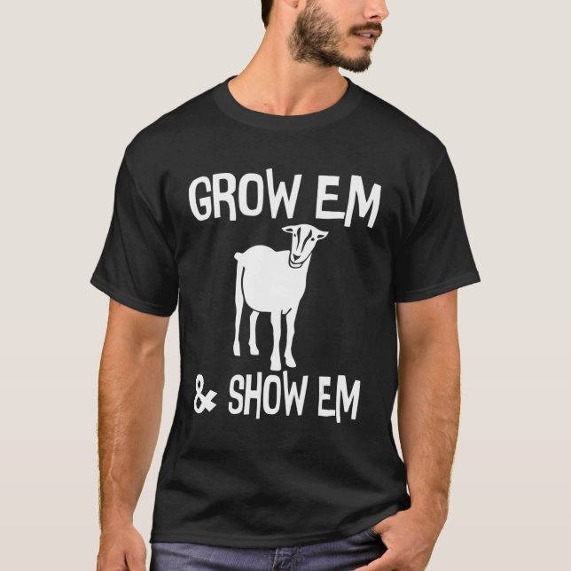 Öka andelen mjölk och visa uppvisande av getter t shirt (Framsida)