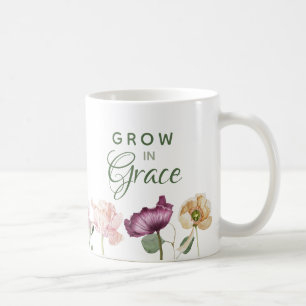 Öka Blommigten Behåll vattenfärg Kaffemugg