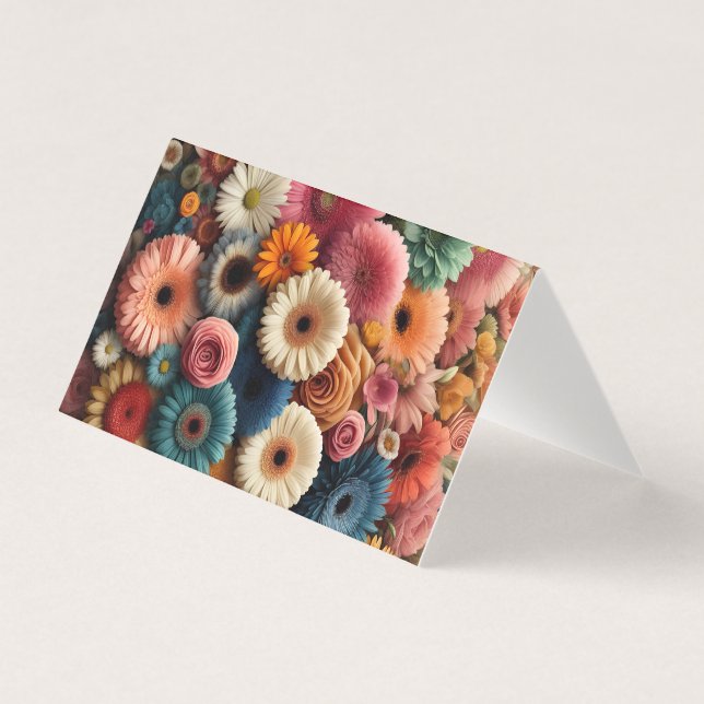 Öka Blommigten för din rumsfärgade Gerbera-Daisy Kort (Framsida)