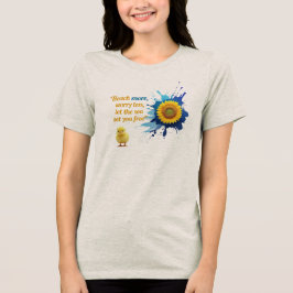 Öka boten, färglös - Solros Stänk och Chick T Shirt